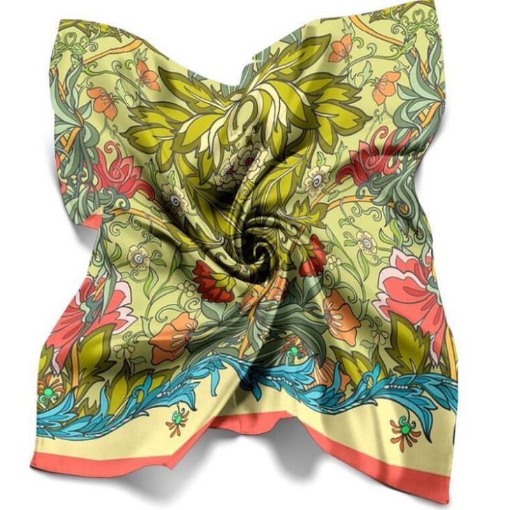 Scarf Silk Saincheaptha Dearadh Ealaíne