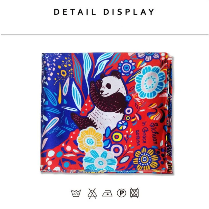 Scarf Síneach Panda Silk For Girl