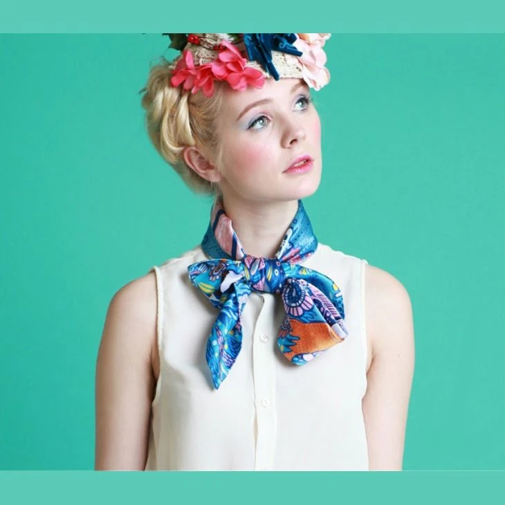 Wholesale Custom Lady Silk Scarf Factory