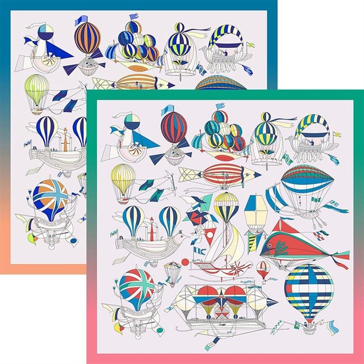 Custom Reversible Design With Different Color Silk Scarves