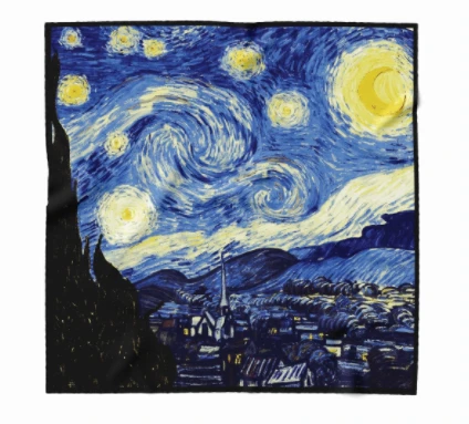 Bespoke Beautiful Oil Painting Style Digital Printing Silk Scarf
