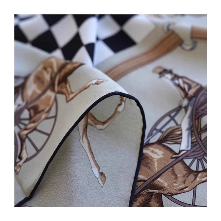 Bespoke Luxury And Classic Pattern 100% Mulberry Silk Scarf