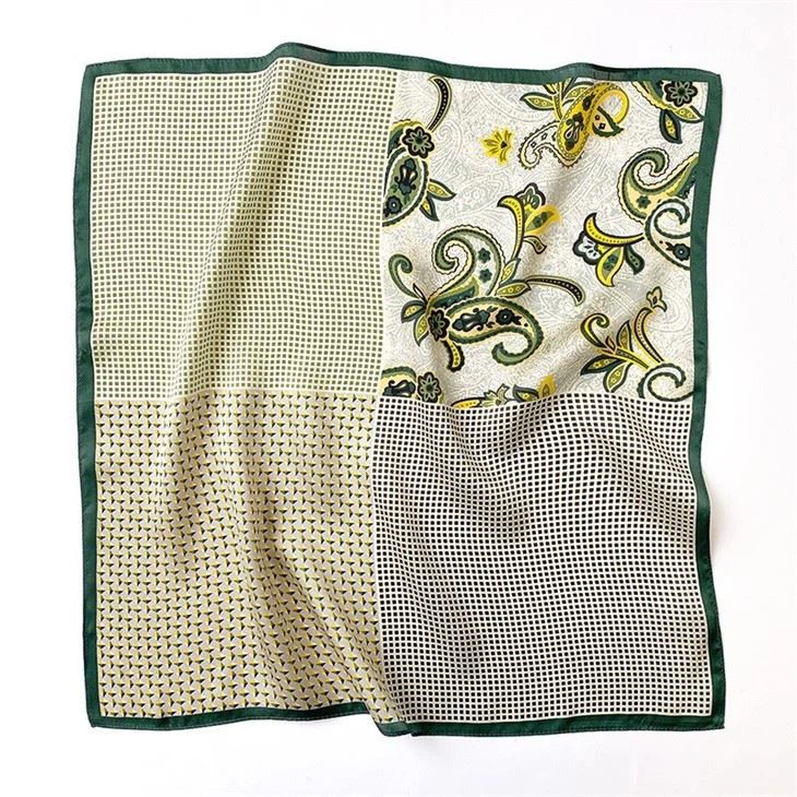 Custom Ins Silk Scarf Small Square Scarf Female Spring And Autumn Thin Section Mulberry Silk