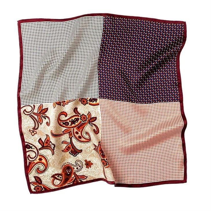 Custom Ins Silk Scarf Small Square Scarf Female Spring And Autumn Thin Section Mulberry Silk