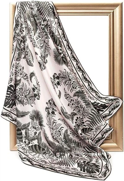 Scarf síoda 16momm 90x90cm Don Mhuire