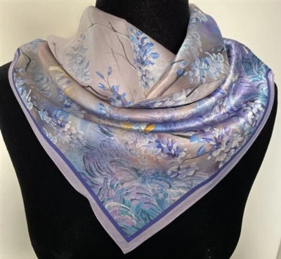 100% Pure Mulberry Silk Square Scarf